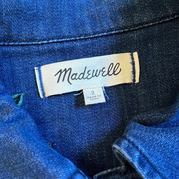 Madewell Cherry Blossom Denim Dress - Picture 11 of 11